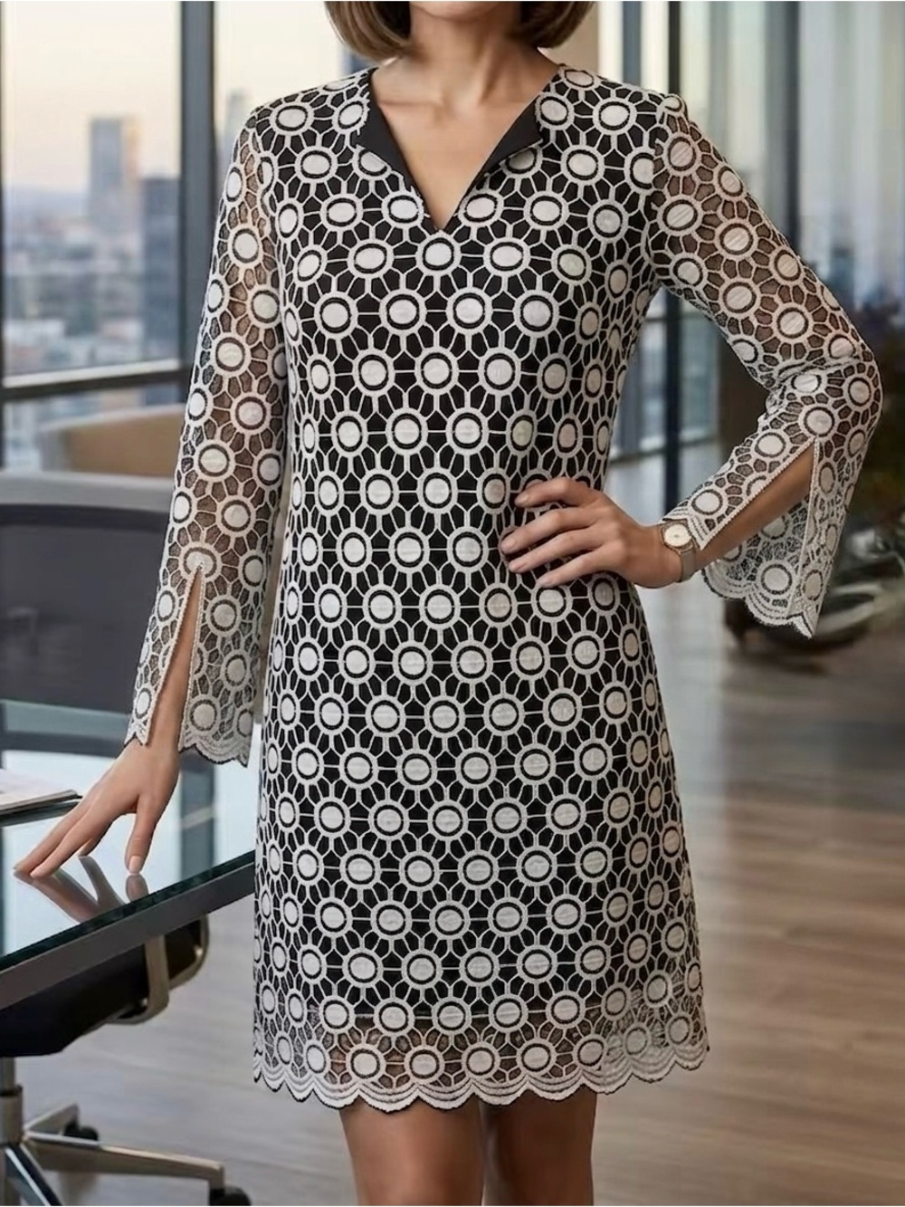 TACERA Plus Size Lined Knit Dress Size 2X